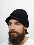 Шапка KANGOL арт. K3526 Sliced peak beanie (черный)